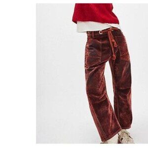 Free People Moxie Low Slung Barrell Jeans Womens 30 Contemporary Boho Relaxed